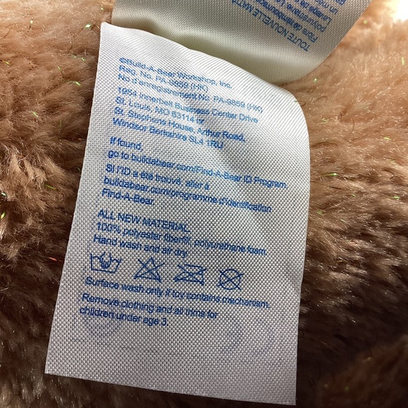 Build-A-Bear Light Brown Plush Reindeer White Accents Sparkle Stuffed Animal Toy - Picture 6 of 12